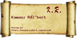 Kamasz Róbert névjegykártya