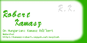 robert kamasz business card